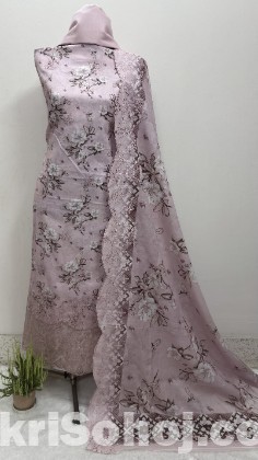 Unstitch Premium Quality Three Piece